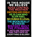 In This House We Believe Poster Print