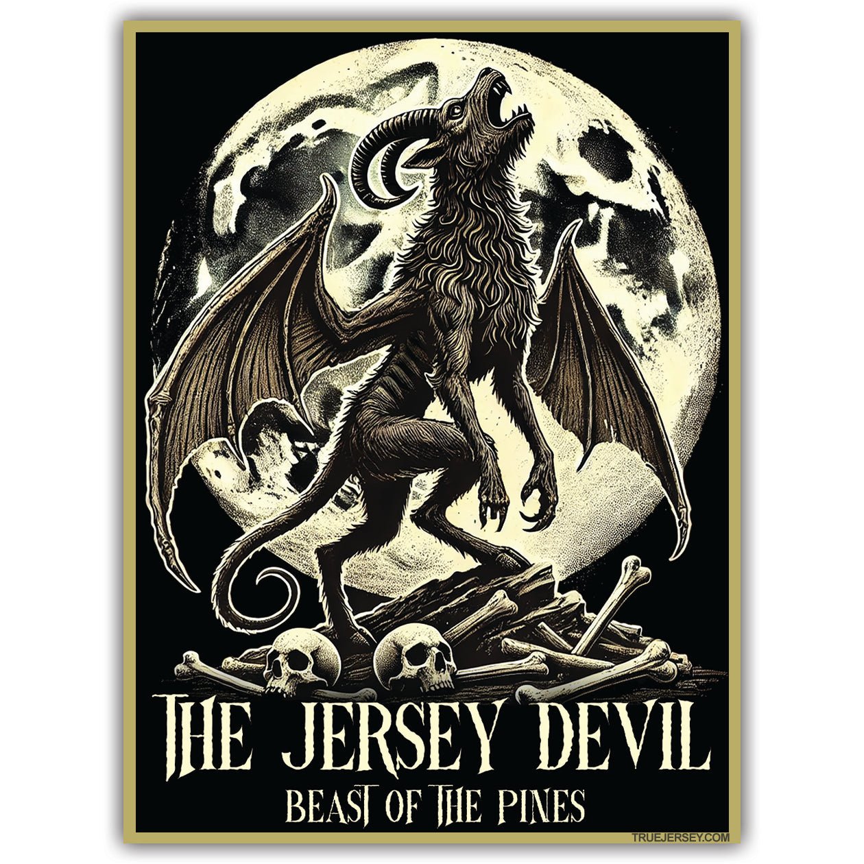 Jersey Devil Beast of the Pines Flexible Magnet