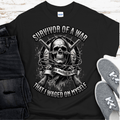 Recovery T-Shirt | Inspiring Sobriety |  Survivor of a War I Waged On Myself